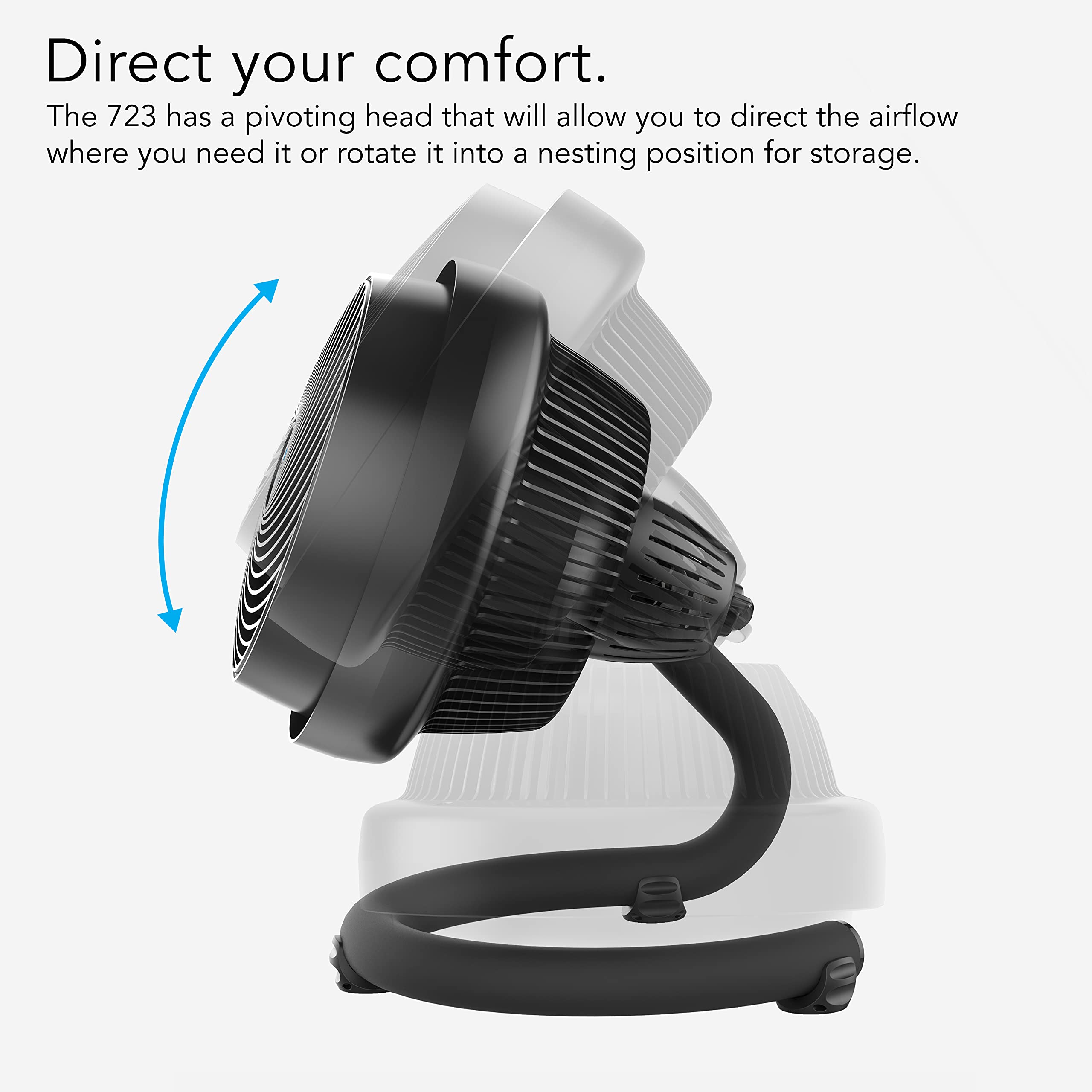 Vornado 723 Full-Size Whole Room Air Circulator Fan,Black,Large - Image 5